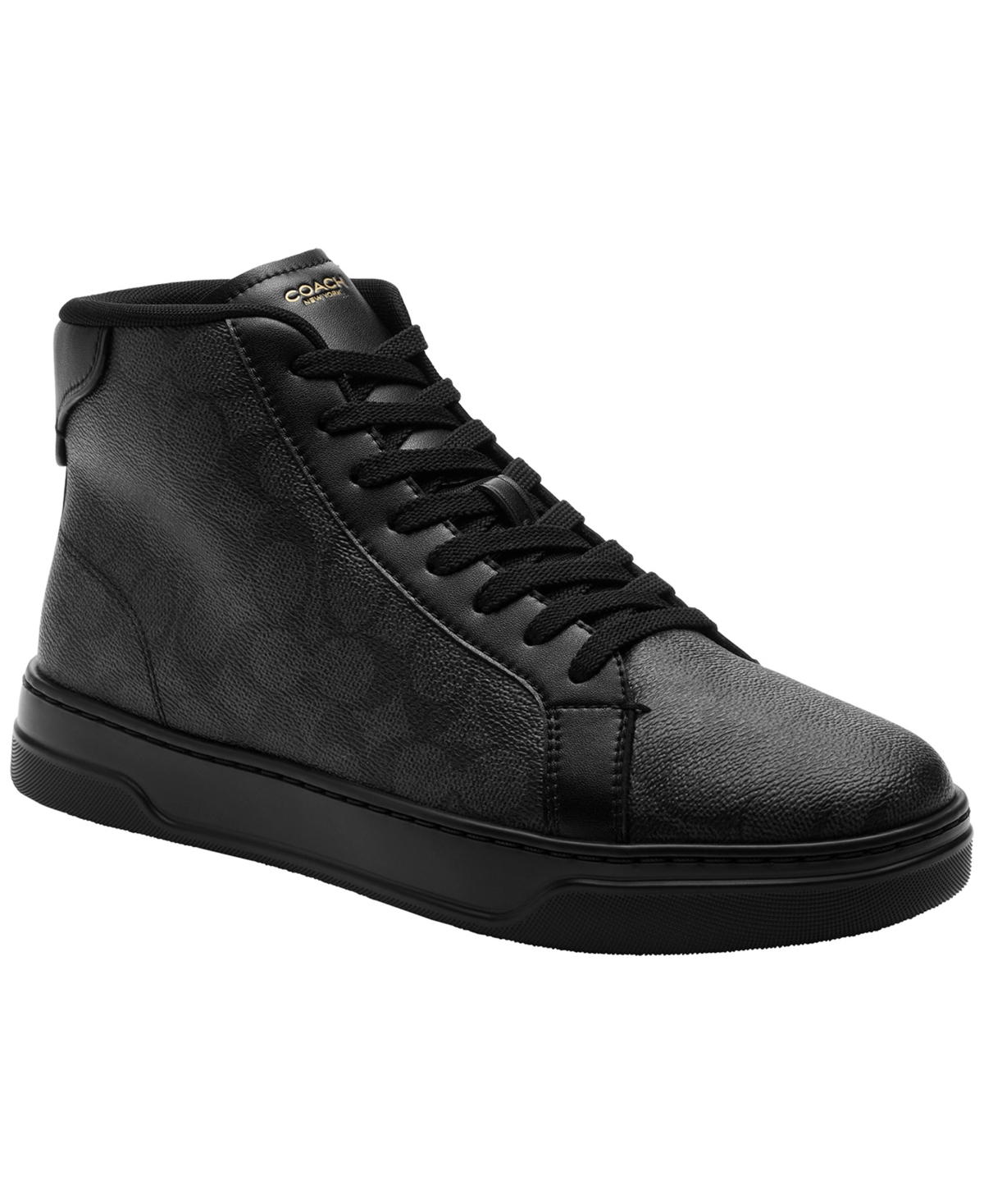 Coach Men's High Line Lace-Up Sneakers - Graphite/Black
