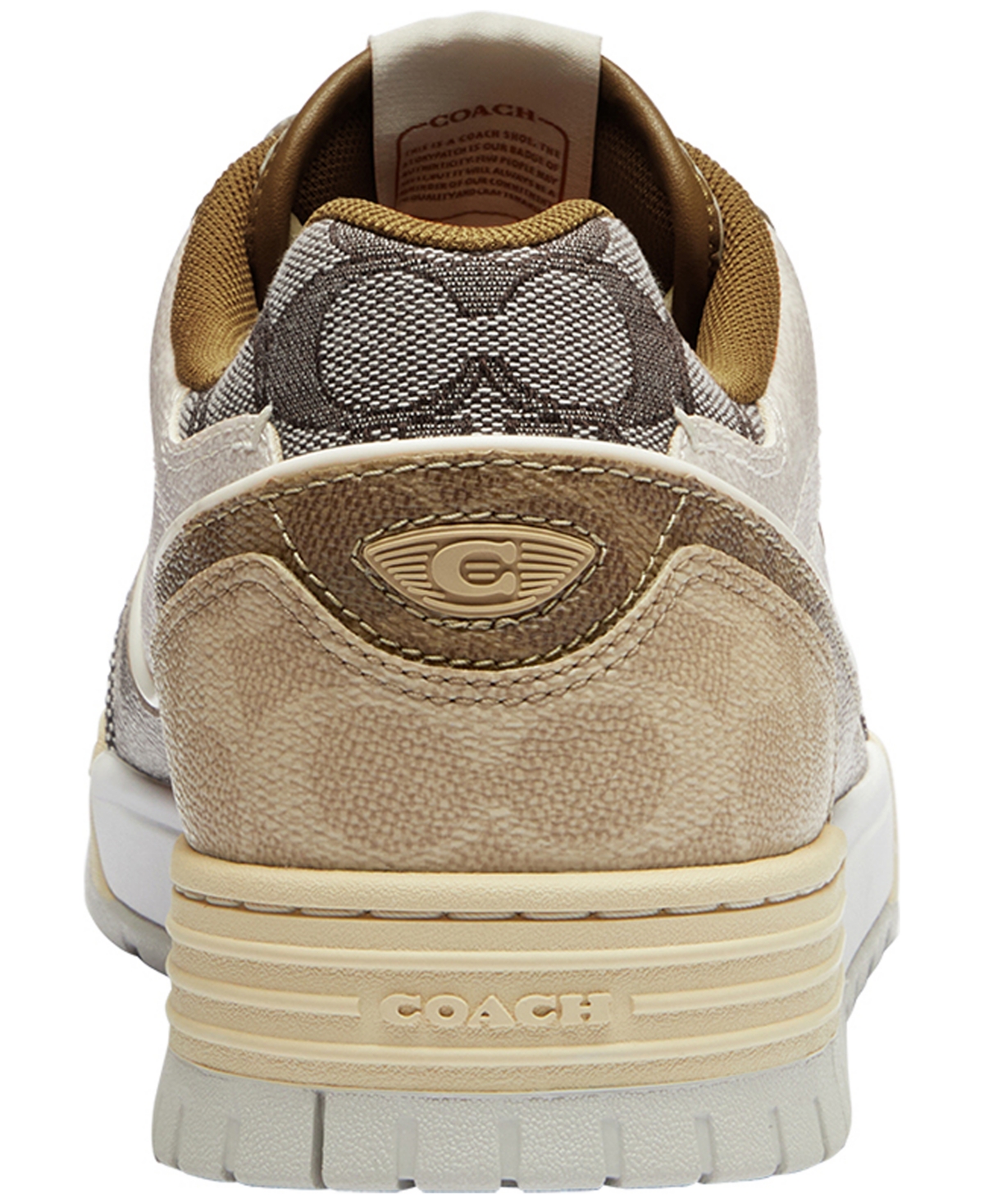 Coach Men's Mixed Signature Soho Round Toe Sneakers