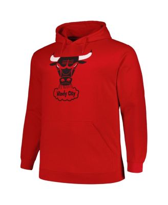Men's Red Chicago Bulls Hardwood Classics Big Tall Pullover Hoodie
