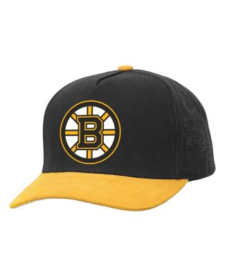 Mitchell & Ness - Men's Black/Gold Boston Bruins May Flowers Pro Crown Adjustable Hat
