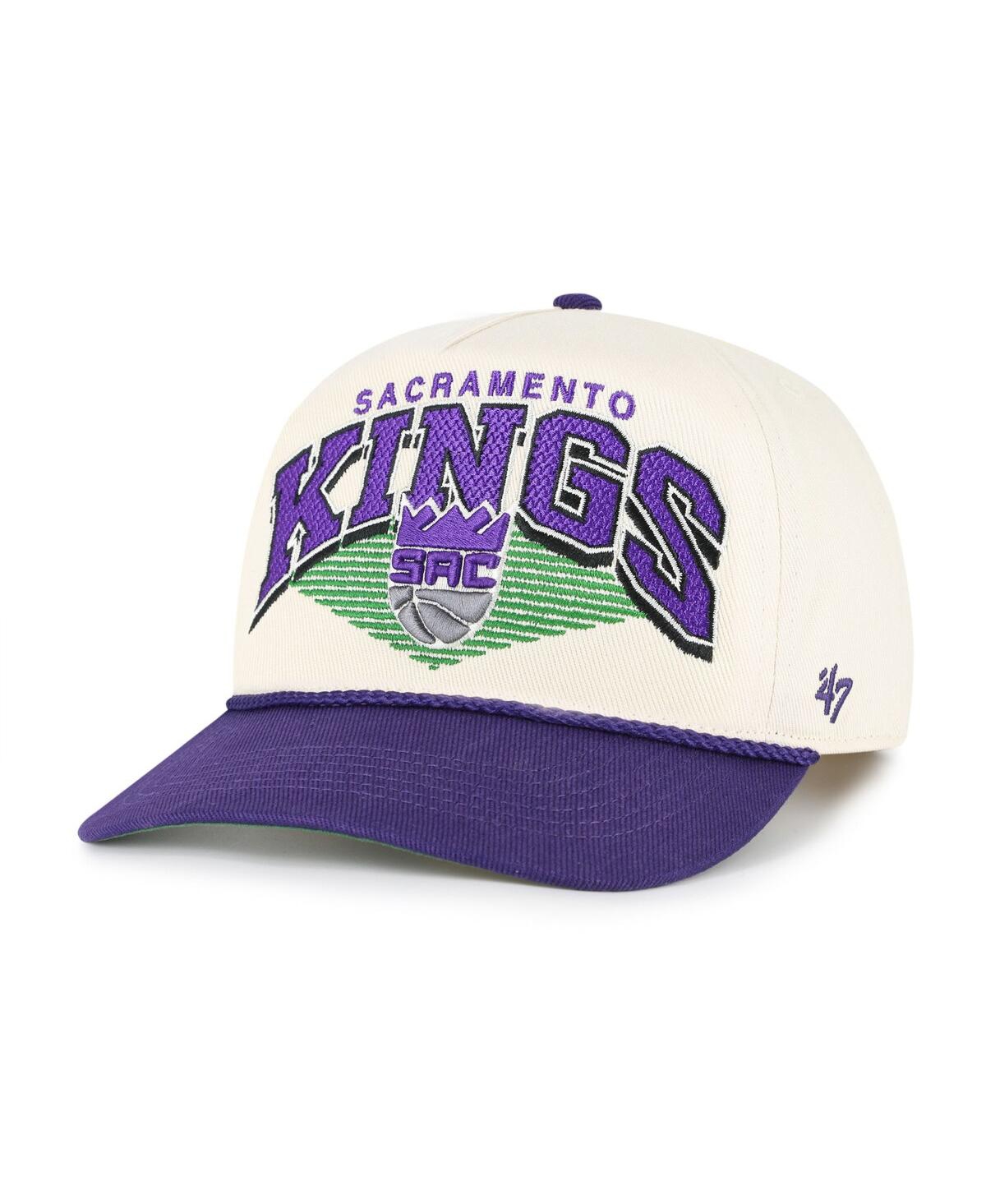 '47 Brand Men's Cream/Purple Sacramento Kings Pomona Two-Tone Rope Hitch Adjustable Hat