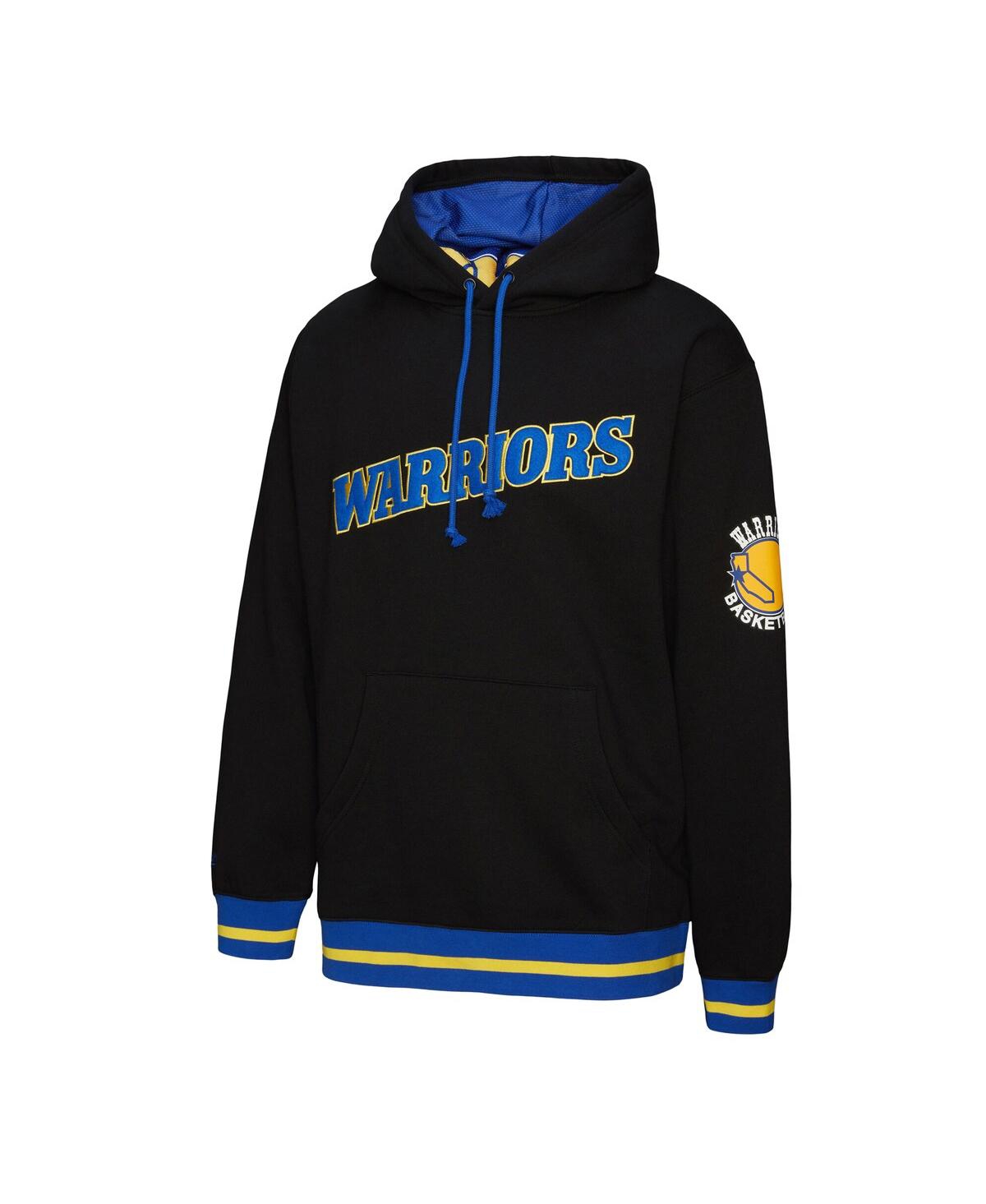 Mitchell & Ness Men's And Women's Black Golden State Warriors Heavyweight Hoodie In Black