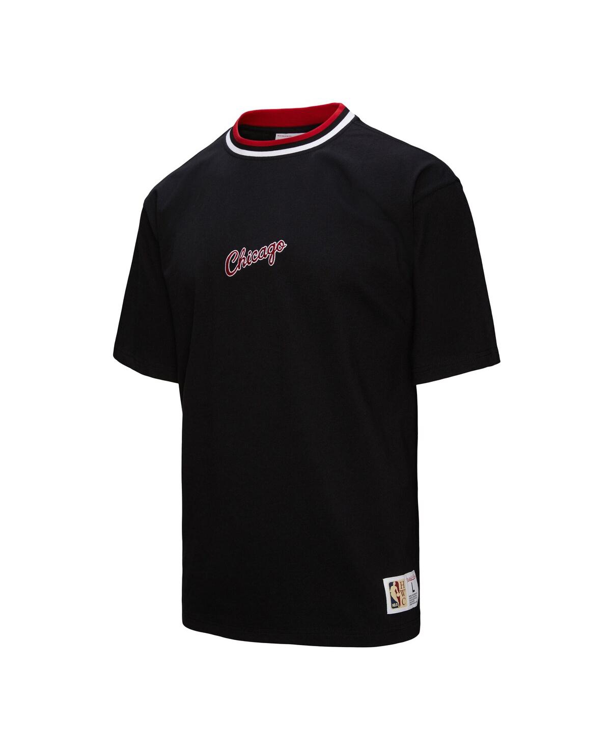 Mitchell & Ness Men's And Women's Black Chicago Bulls Playmaker Logo T-shirt In Black