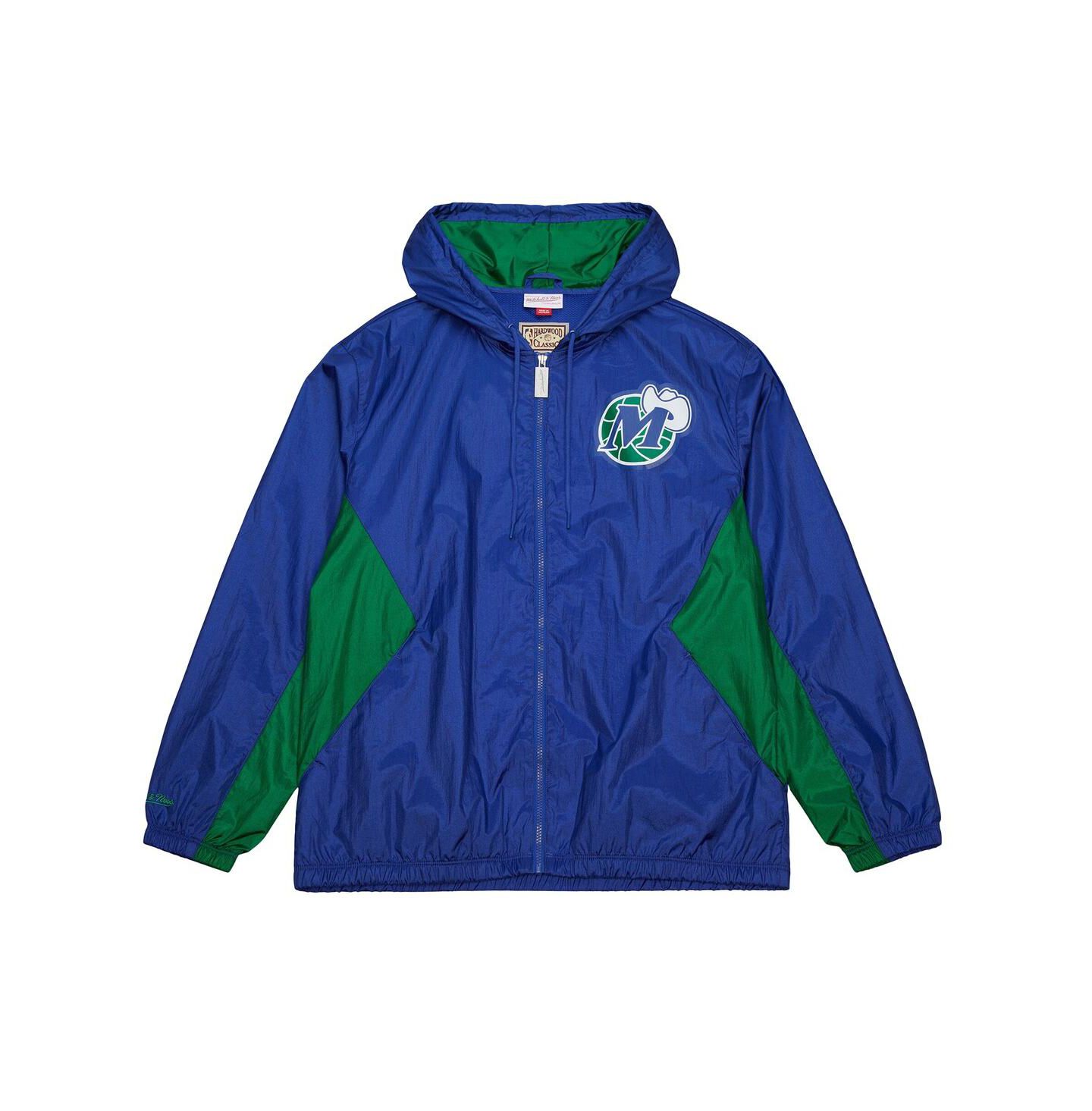 Мужская куртка Mitchell & Ness Blue Dallas Mavericks Playmaker Full-Zip Windbreaker — фото 3