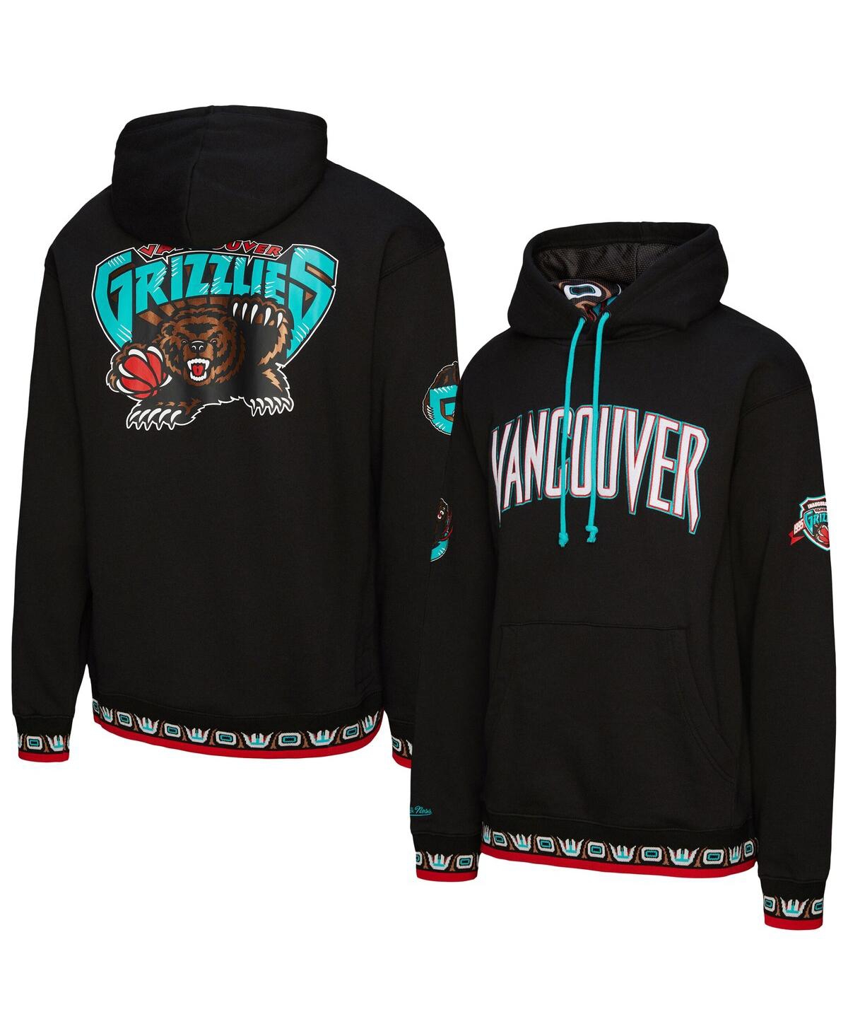 Mitchell & Ness Men's And Women's Black Vancouver Grizzlies Heavyweight Hoodie