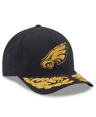 x Alpha Industries Men's Black Philadelphia Eagles A-Frame 9FORTY Adjustable Hat