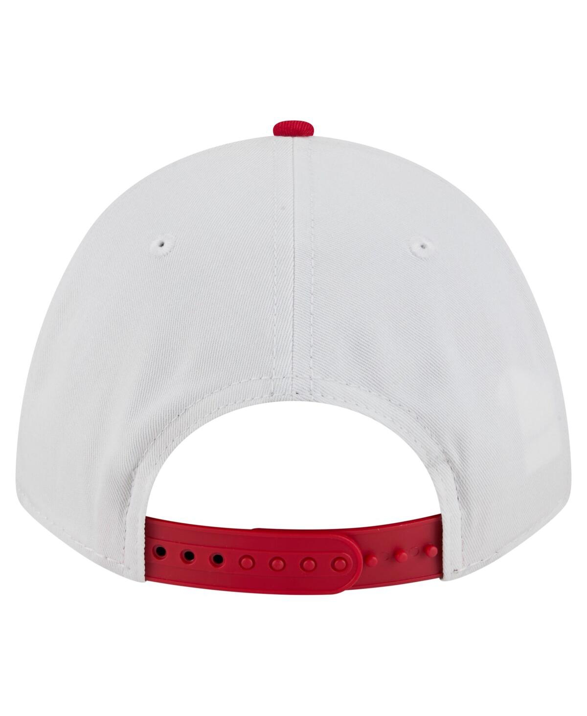 New Era Men's White/Scarlet Nebraska Huskers Arch Two-Tone Rope 9FORTY A-Frame M-Crown Adjustable Hat