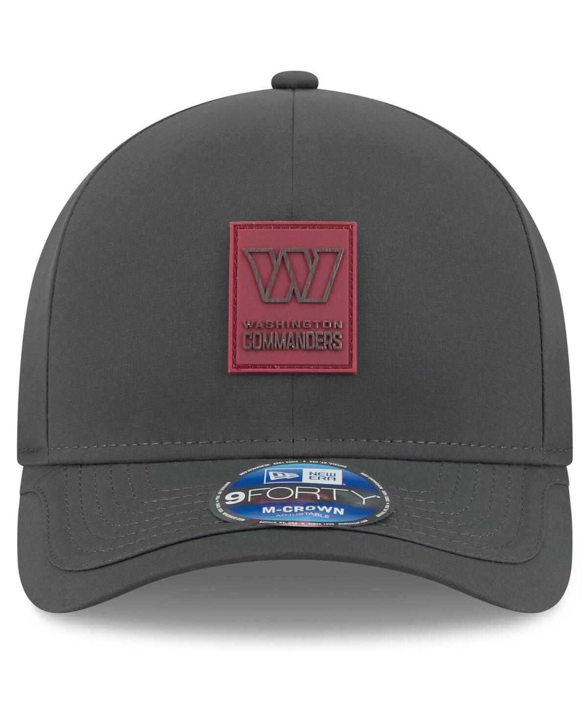 New Era Men's Charcoal Washington Commanders 2025 Sideline Cold Weather 9FORTY M-Crown Adjustable Hat