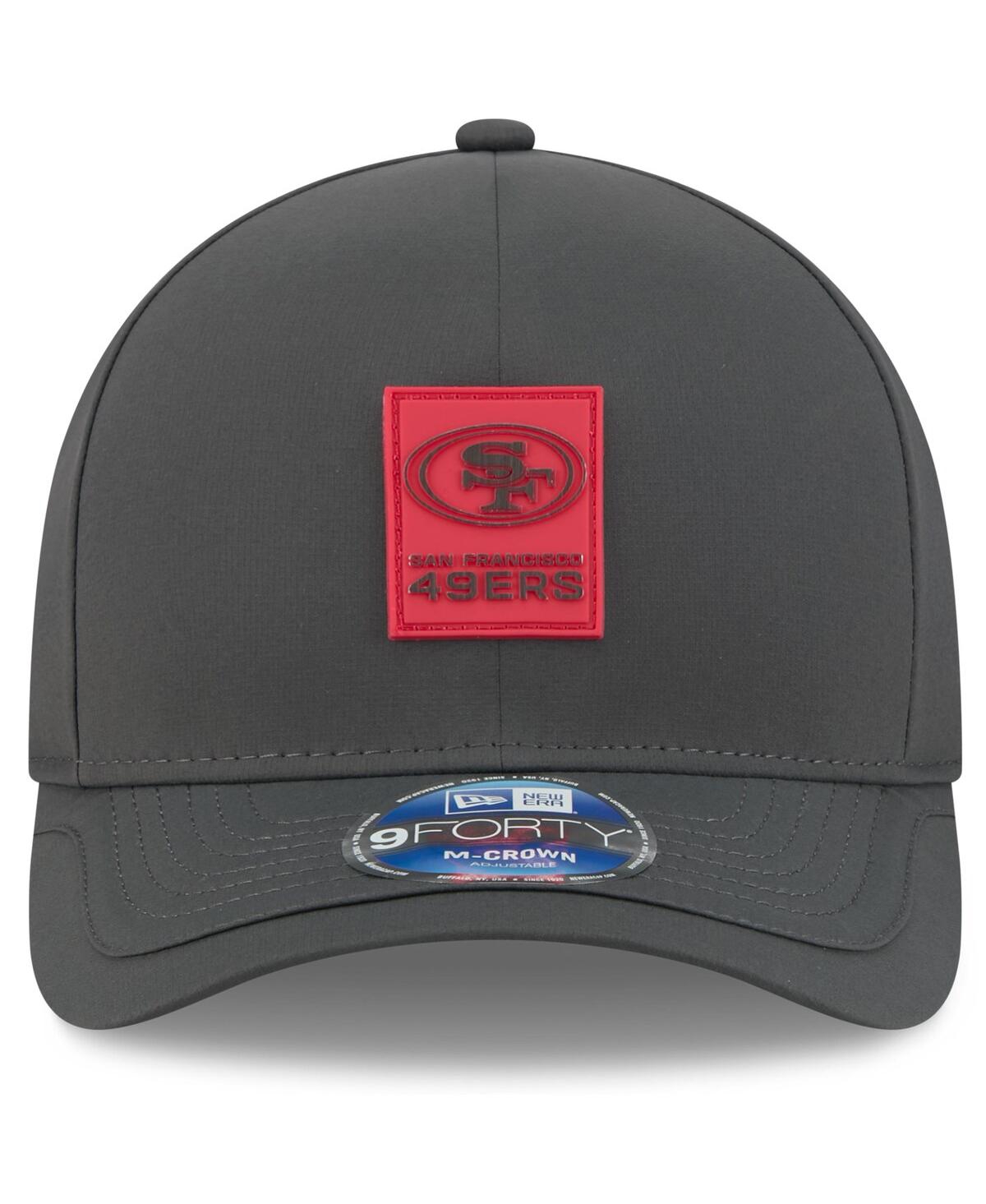 New Era Men's Charcoal San Francisco 49ers 2025 Sideline Cold Weather 9forty M-crown Adjustable Hat In Gray