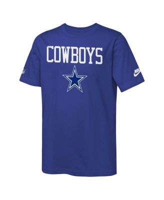 Big Boys and Girls Navy Dallas Cowboys Sideline T-Shirt