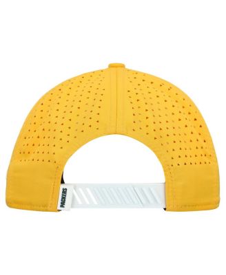 Men's White/Gold Green Bay Packers Established Patch 9SEVENTY Adjustable Hat