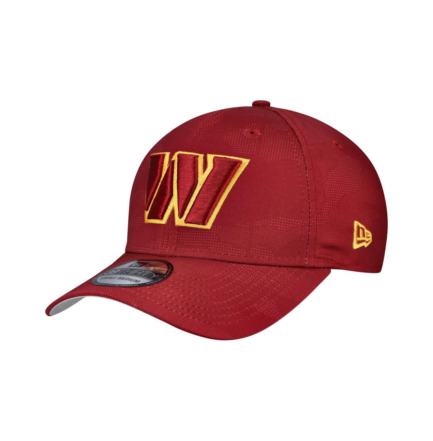 Мужской головной убор New Era Burgundy Washington Commanders Tonal Camo 39THIRTY Stretch Fit Hat — фото 1