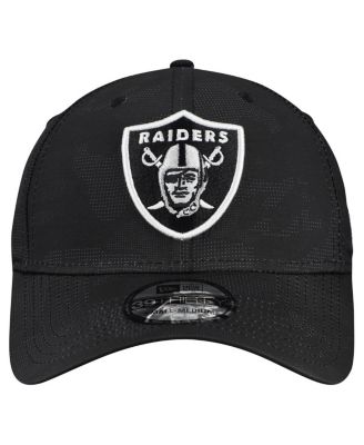 Men's Black Las Vegas Raiders Tonal Camo 39THIRTY Stretch Fit Hat