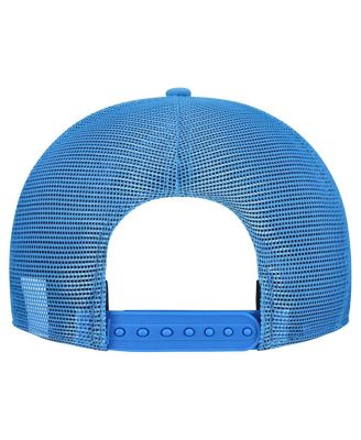 Men's Gray/Powder Blue Los Angeles Chargers Cork Split Panel 9FIFTY Trucker Snapback Hat