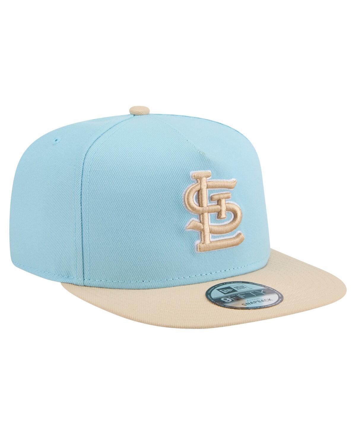 New Era Men's Light Blue/light Beige St. Louis Cardinals Color Pack A-frame 9fifty Snapback Hat In Blue