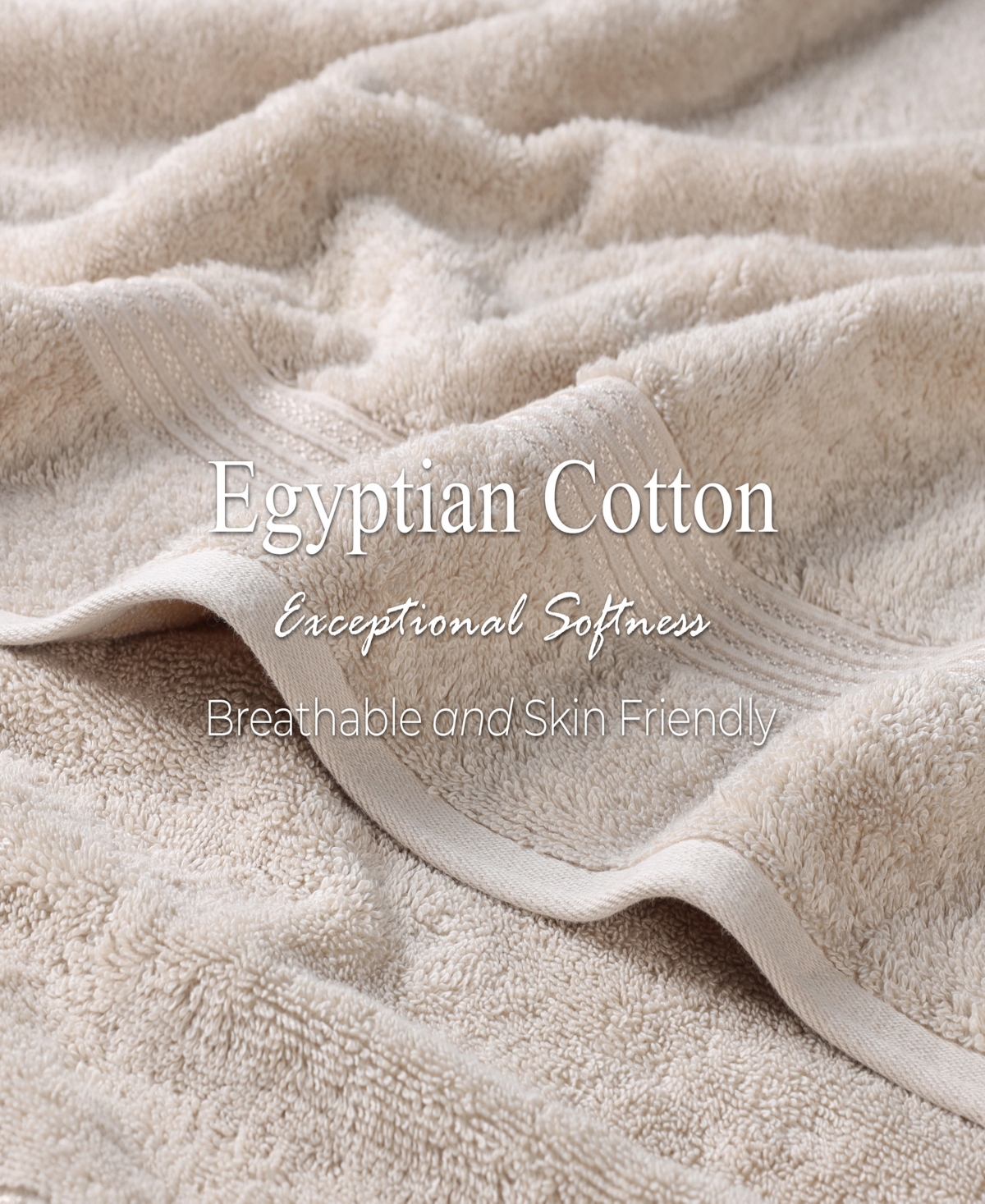 Superior Solid Quick Drying 100% Egyptian Cotton 8-pc Hand Towel Set In Neutral