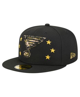 Men's Black St. Louis Blues Military Appreciation Digital Camo Stars 59FIFTY Fitted Hat