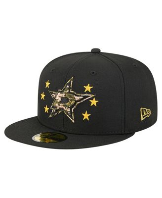 Men's Black Dallas Stars Military Appreciation Digital Camo Stars 59FIFTY Fitted Hat