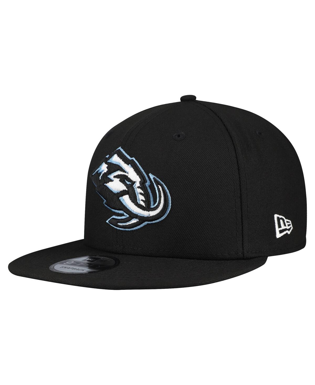 New Era Men's Black Utah Mammoth Team Primary 9FIFTY Snapback Hat