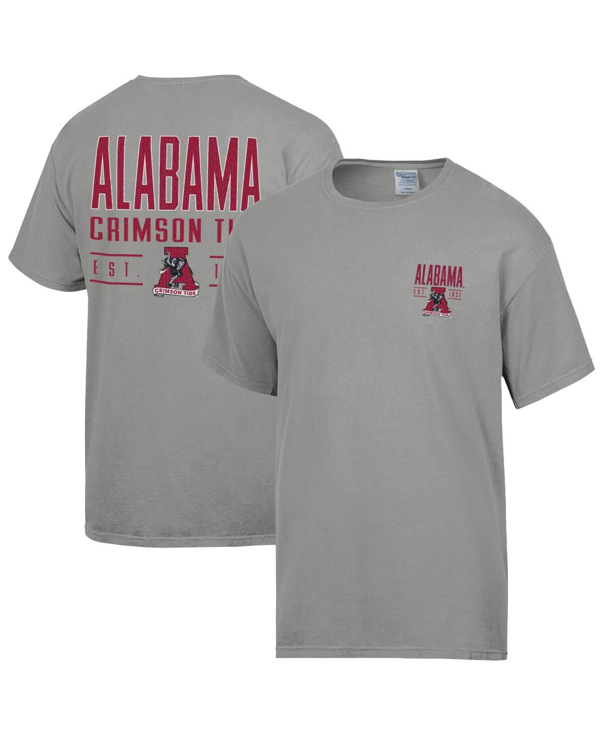 Мужская серая футболка с громким именем Alabama Crimson Tide