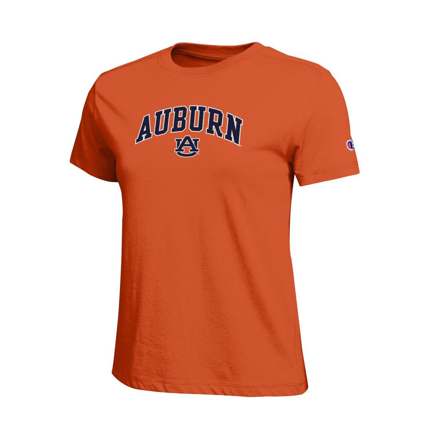 Женская футболка Champion Orange Auburn Tigers Arched Over Logo — фото 2