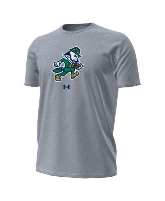 Men's Gray Notre Dame Fighting Irish Leprechaun Performance T-Shirt