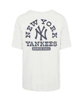 Women's Natural New York Yankees Back Canyon Sadie T-Shirt