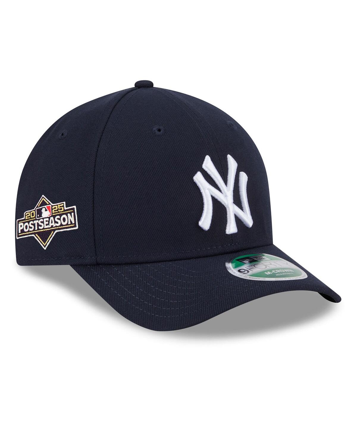 New Era Men's Navy New York Yankees 2025 Mlb Postseason Side Patch 9forty Adjustable Hat In Blue