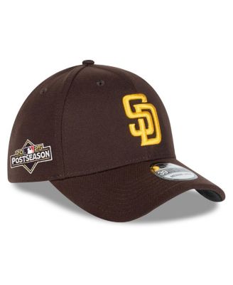 New Era - Men's Brown San Diego Padres 2025 MLB Postseason Side Patch 39THIRTY Flex Hat