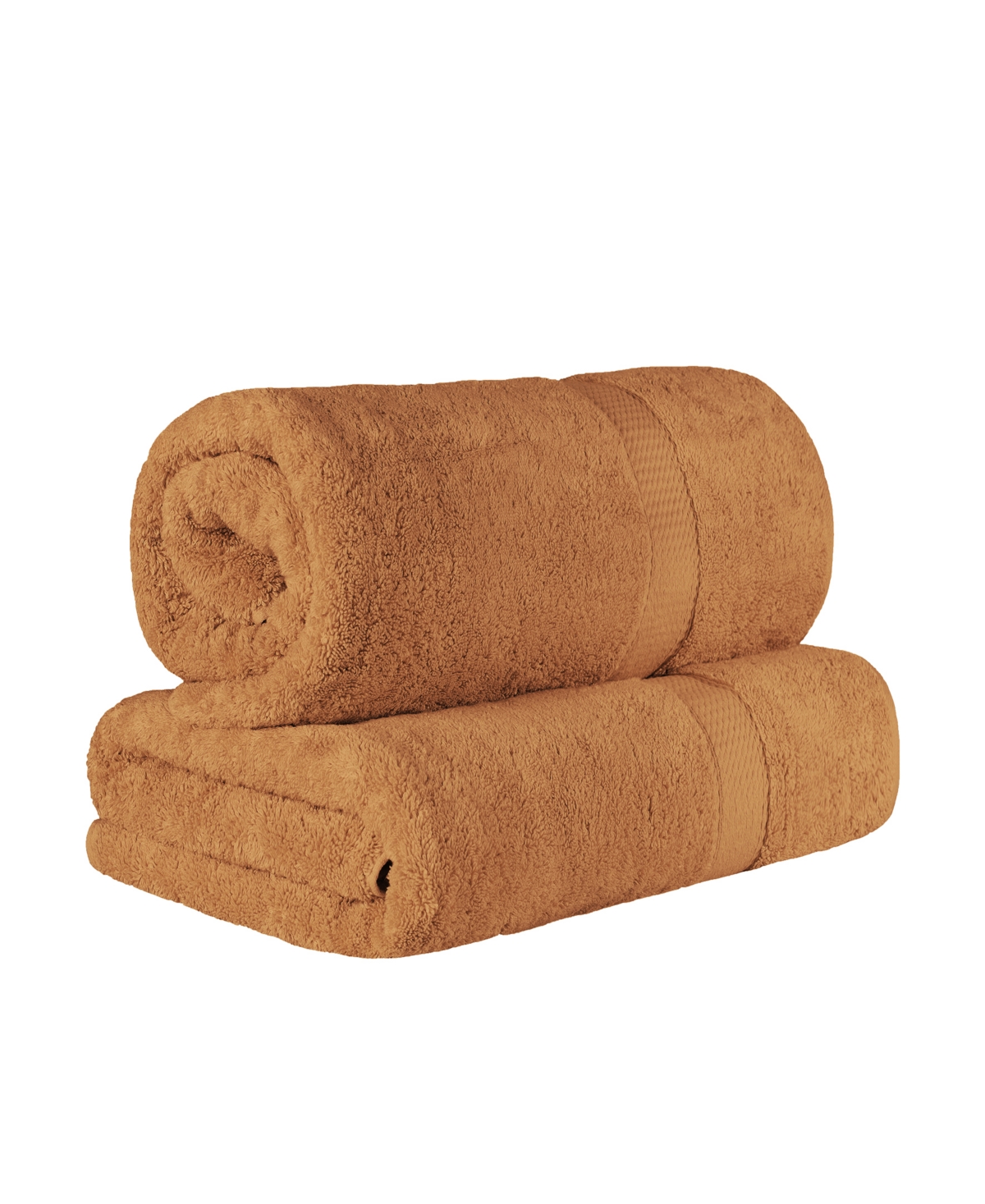 Superior 100% Egyptian Cotton 2-pc Bath Sheet Set In Brown