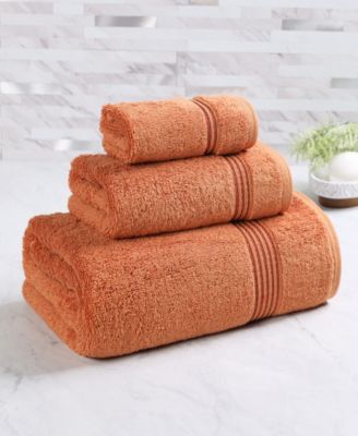 Solid Quick Drying Egyptian Cotton 3-Piece Bath Towel Set