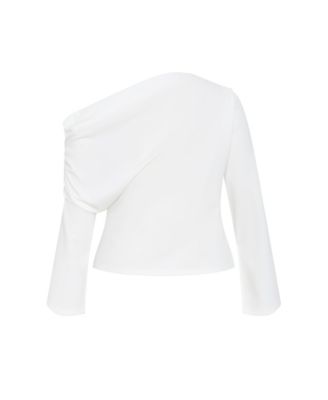 Plus Size Imani Off Shoulder Long Sleeve Top