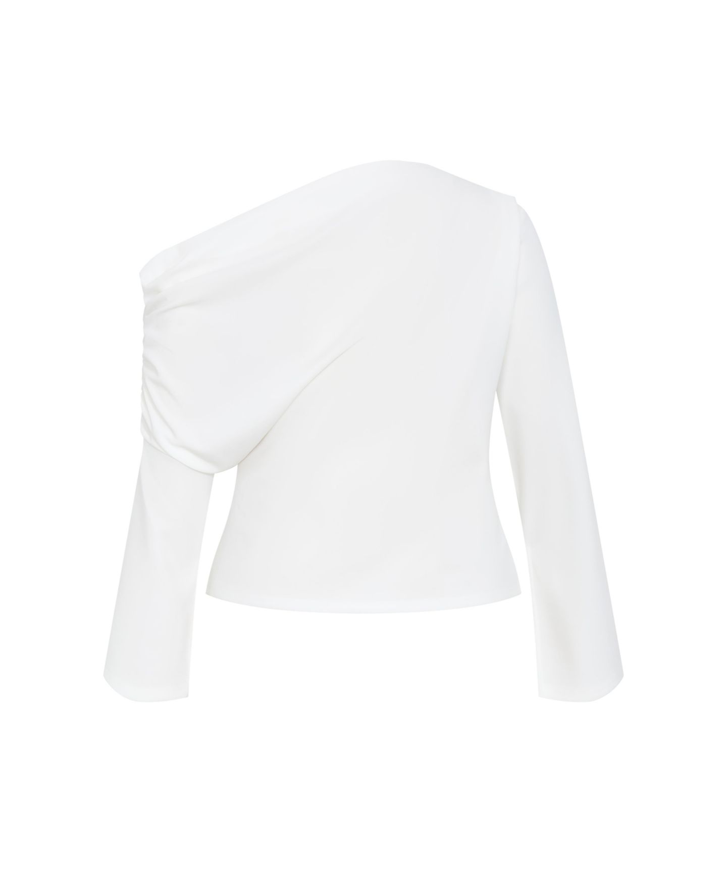 Женский топ CITY CHIC Plus Size Imani Off Shoulder Long Sleeve, цвет: Слоновая кость — фото 5