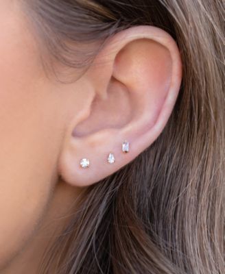 Crystal Gold Plated Dainty Brilliance Studs