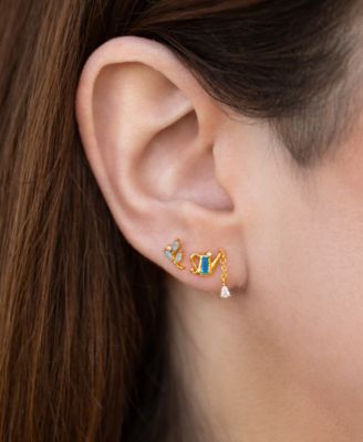 Crystal Multi-Color Garden Girl Stud Set