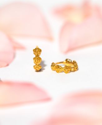 Dolce Vita Rose Gold Plated Hoops