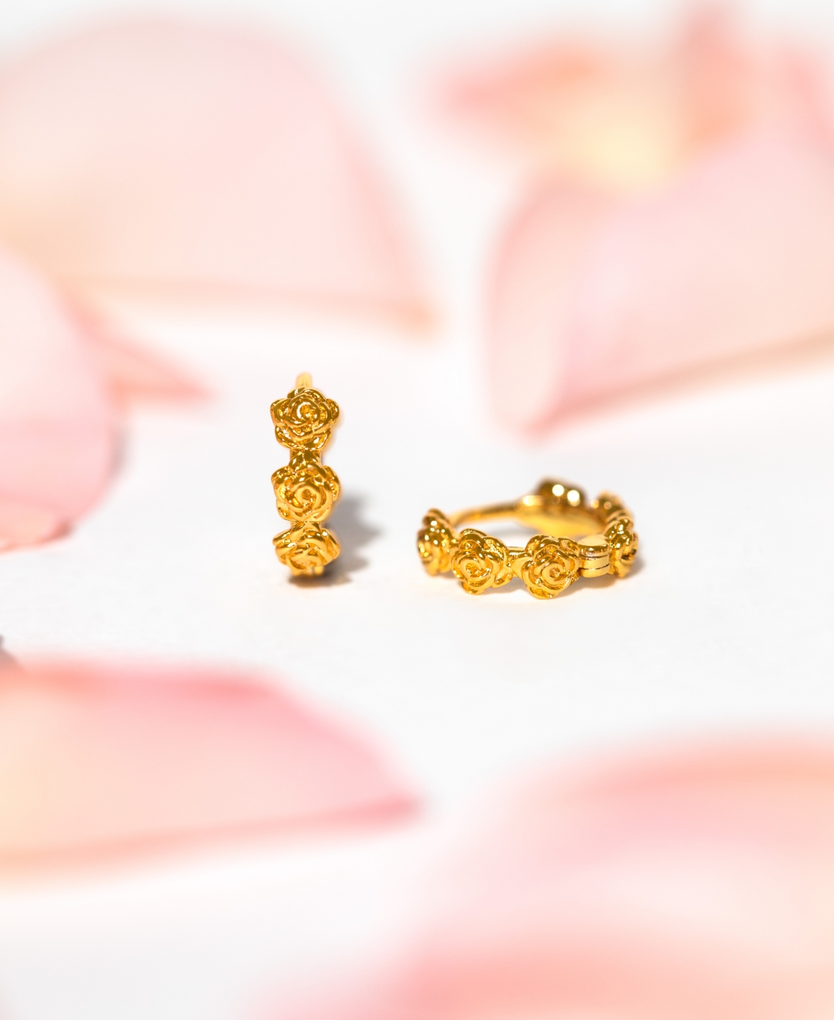 Girls Crew Dolce Vita Rose Gold Plated Hoops In Gold