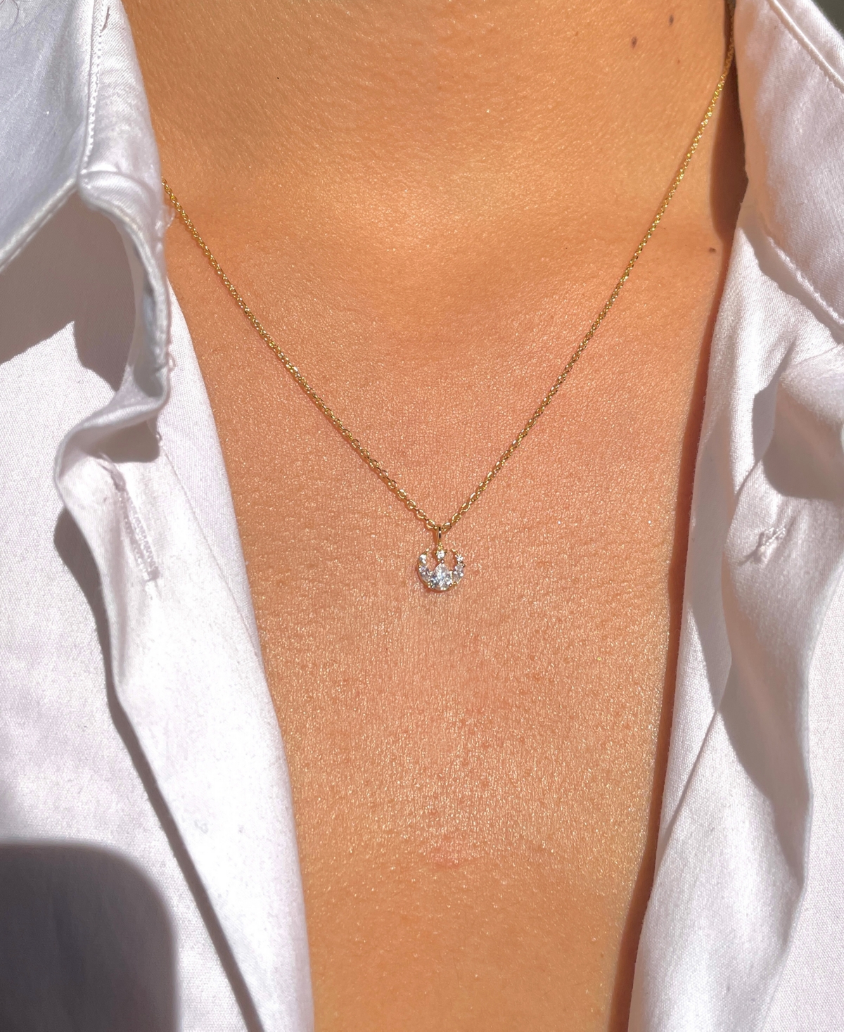 Girls Crew Crsytal Star Wars Rebel Alliance Insignia Necklace In Gold