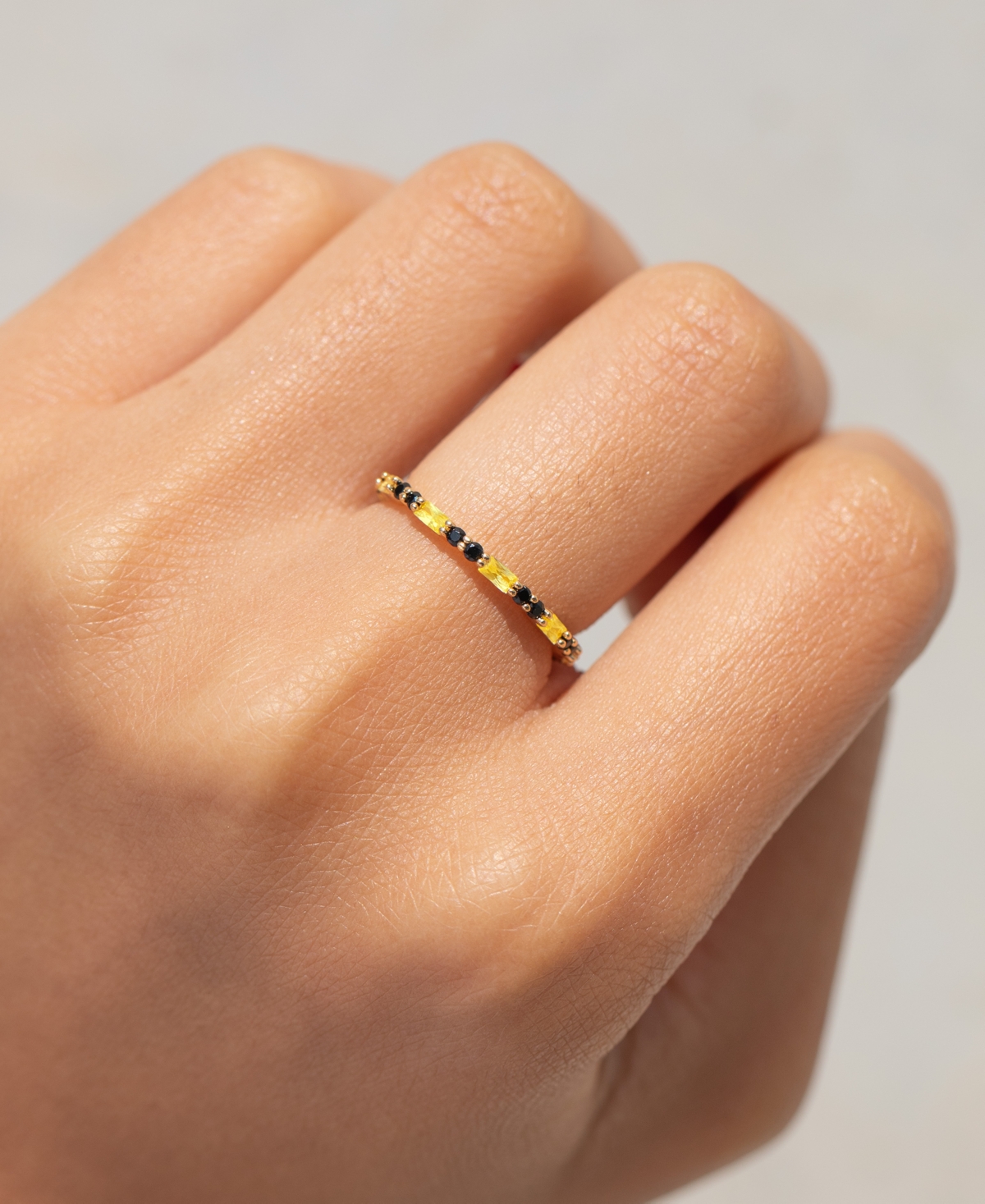 Girls Crew Harry Potter Hufflepuff House Crystal Ring