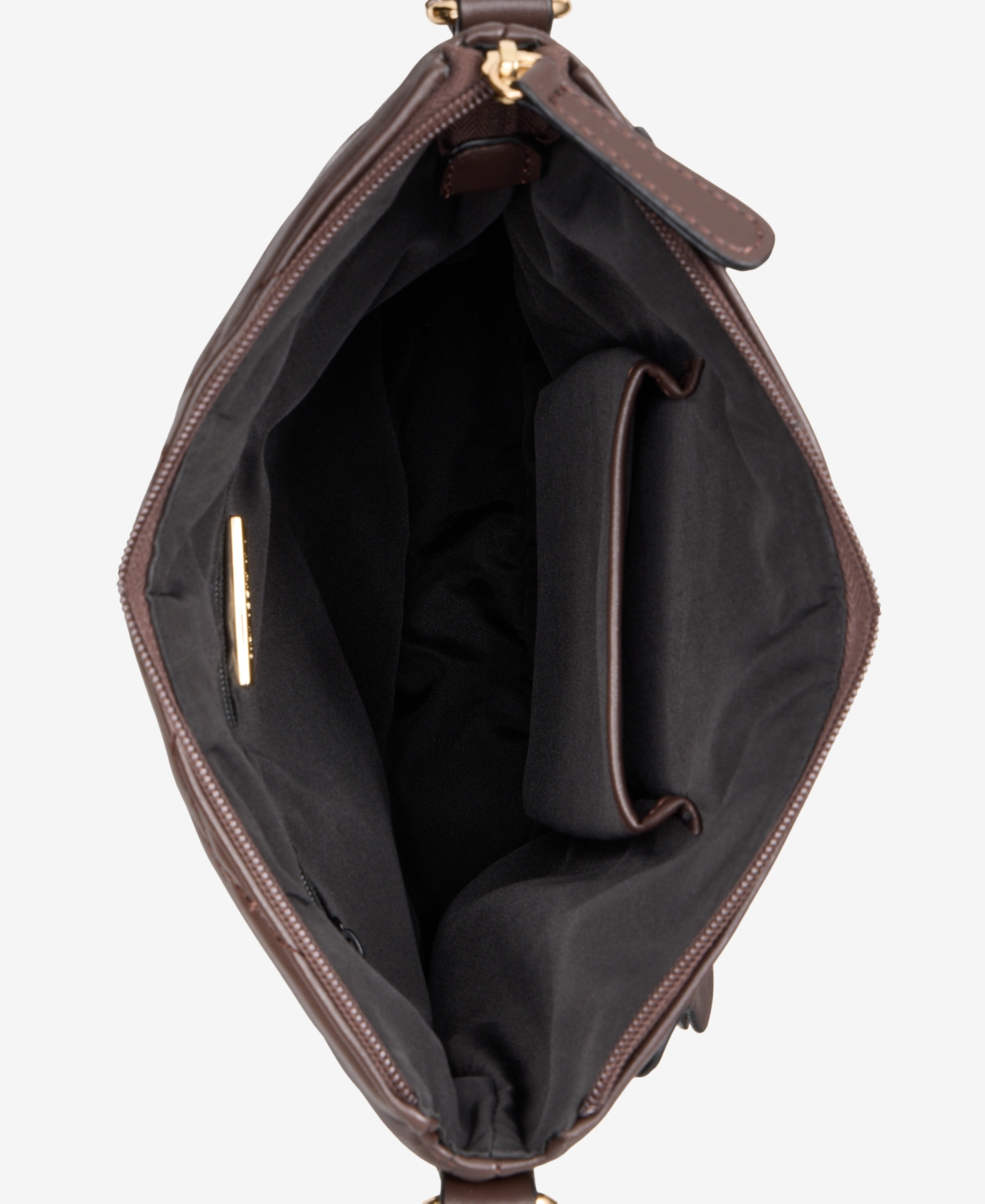 Giani Bernini Small Quilted North South Crossbody, Exclusively At Macy's In Brown