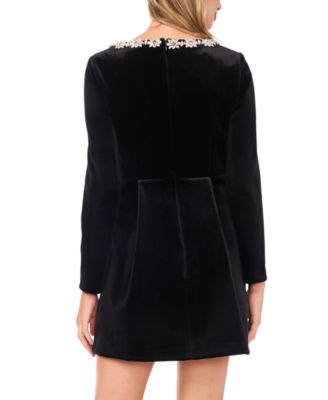 Women's Square Neck Long Sleeve Dress