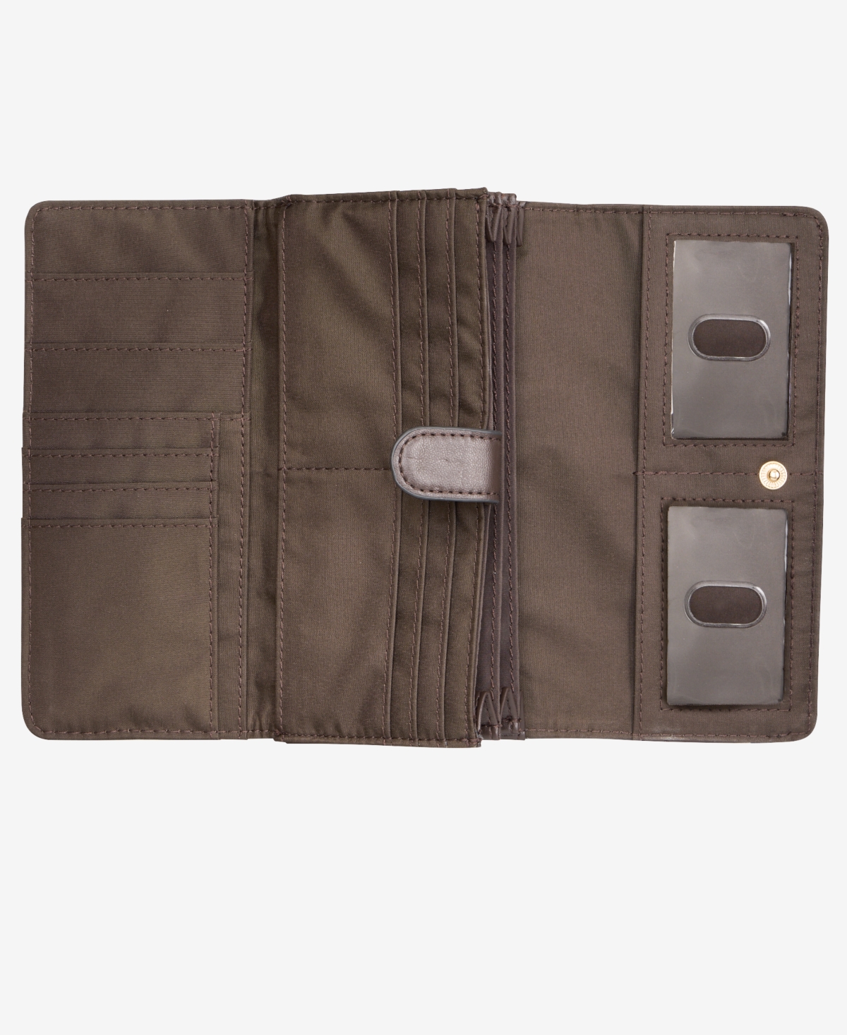 Giani Bernini Quilted Receipt Manager Wallet, Macy's Exclusive In Brown