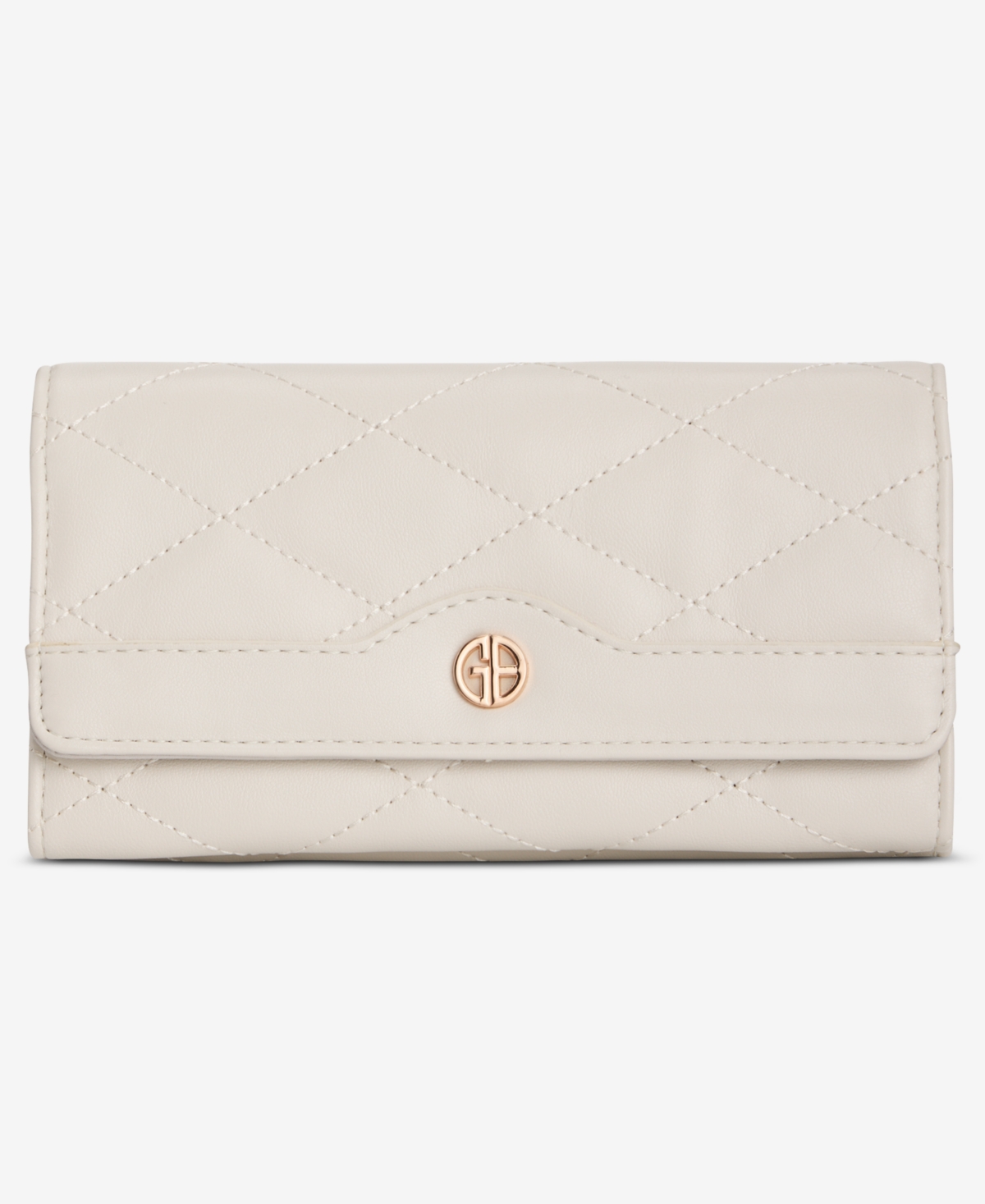 Giani Bernini Quilted Receipt Manager Wallet, Macy's Exclusive In Neutral