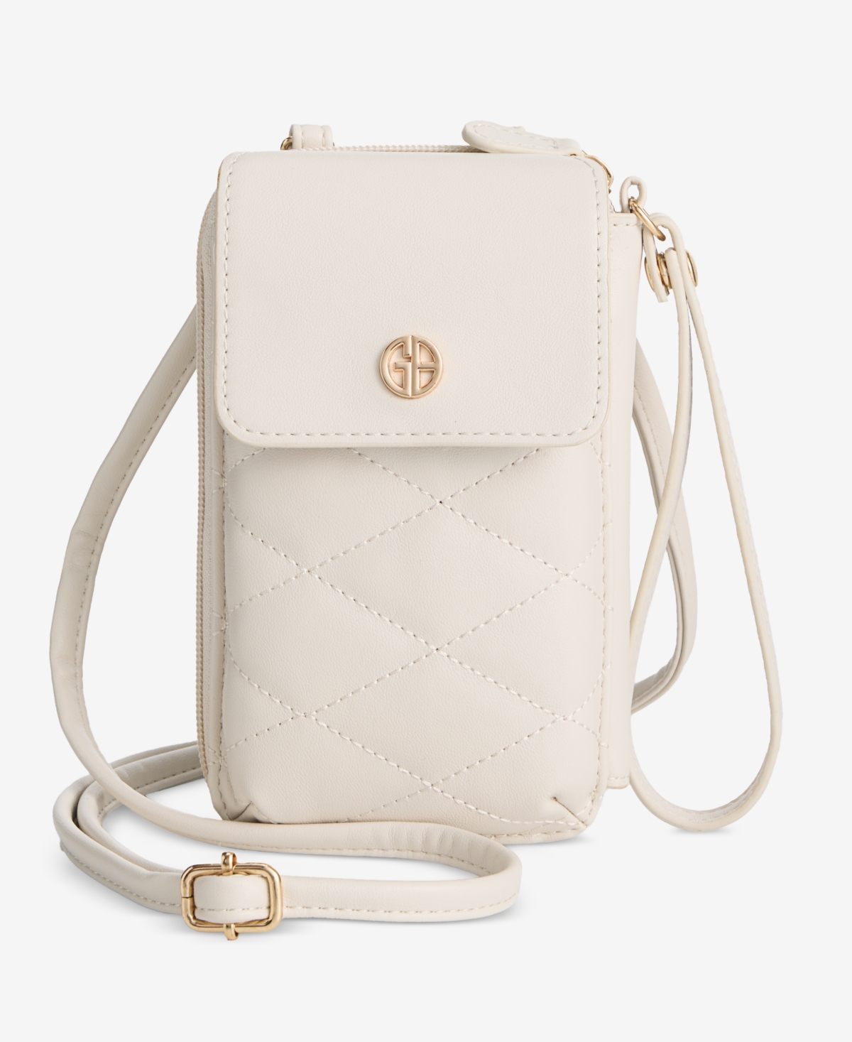 Giani Bernini Softy Leather Tech Crossbody Wallet, Exclusively At Macy's