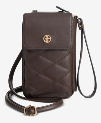 Giani Bernini - Softy Leather Tech Crossbody Wallet