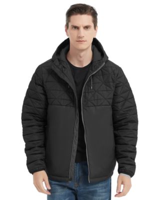 Hawke & Co. Men's Color-Blocked Diamond Quilted Yoke Jacket - Macy's