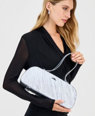 Nedda Rushed Metallic Satchel, Exclusively at Macy's