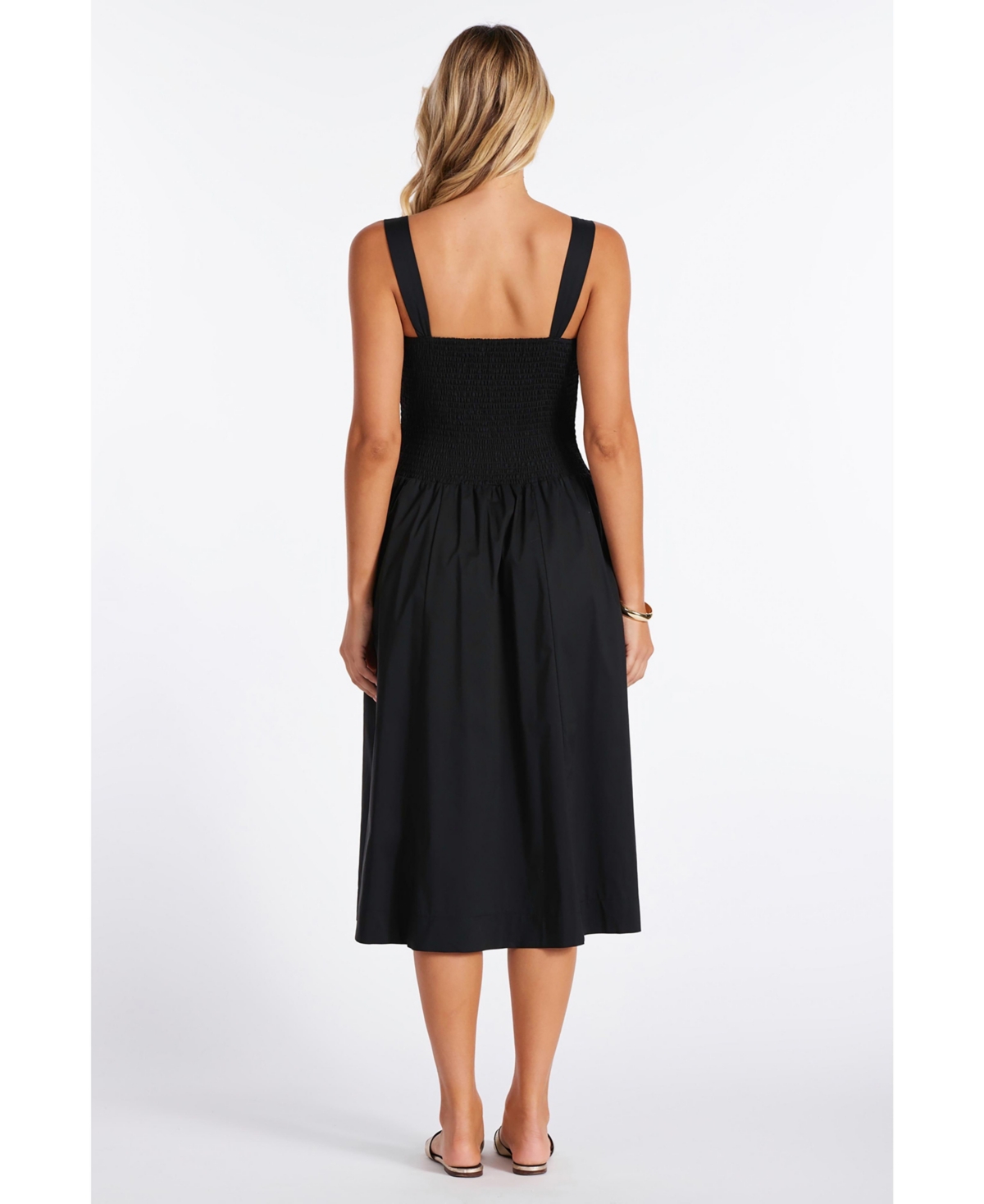 Bishop + Young Women's Corsica Smocked Poplin Dress