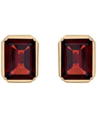 Garnet (3-5/8 ct. t.w.) Stud Earrings in 14k Yellow Gold