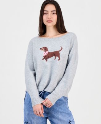 Ultra Flirt - Juniors' Graphic Intarsia-Knit Sweater